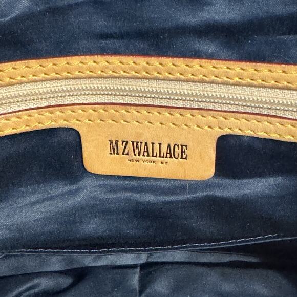 MZ Wallace Jane Bedford Purple Nylon and Leather Tote Shoulder Bag Purse - Picture 9 of 9